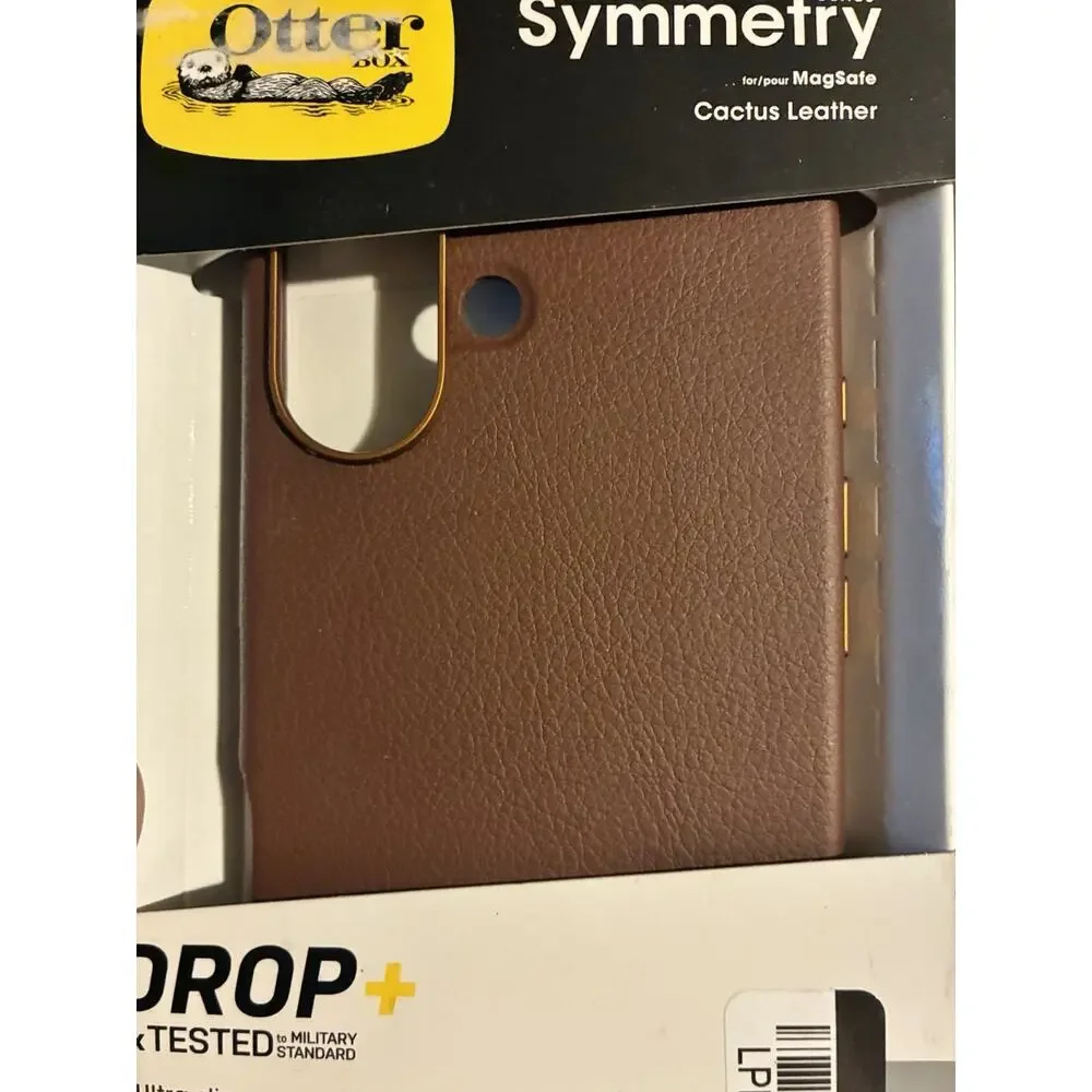 OtterBox Symmetry Series MagSafe Cactus Leather Ultra Slim Case iPhone 16 Brown
